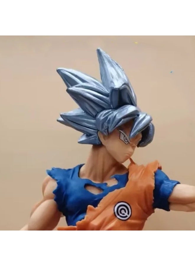 Dragon Ball Super Saiyan Silver-haired Goku in Ultra Instinct Sign, 24cm Figure, Perfect Birthday Gift and Stunning Desktop  PC Case Decoration - Image 5